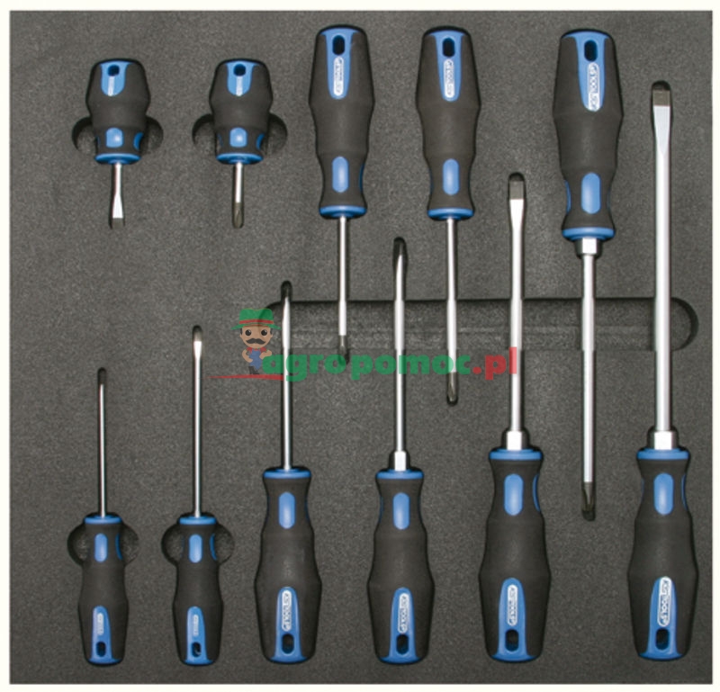 KS Tools ERGOTORQUEplus® Zestaw wkrętaków, 11-el., 2/3 wkładu systemowego