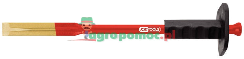 KS Tools Flachmeißel mit Handschutzgriff, rund, 250mm