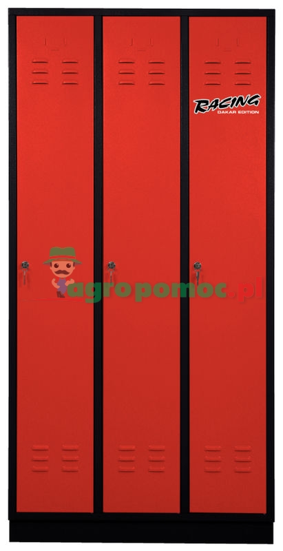 KS Tools Garderobenständer mit 3 Abteilen, H1800xB890xT500mm