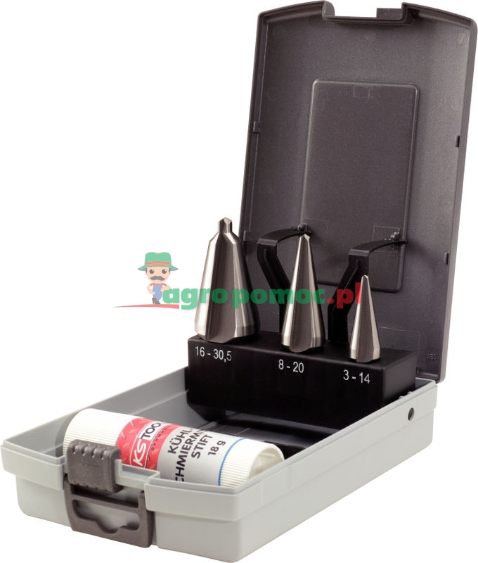 KS Tools HSS Co Blechschälbohrer-Satz in Kunststoffkassette, 4-tlg.