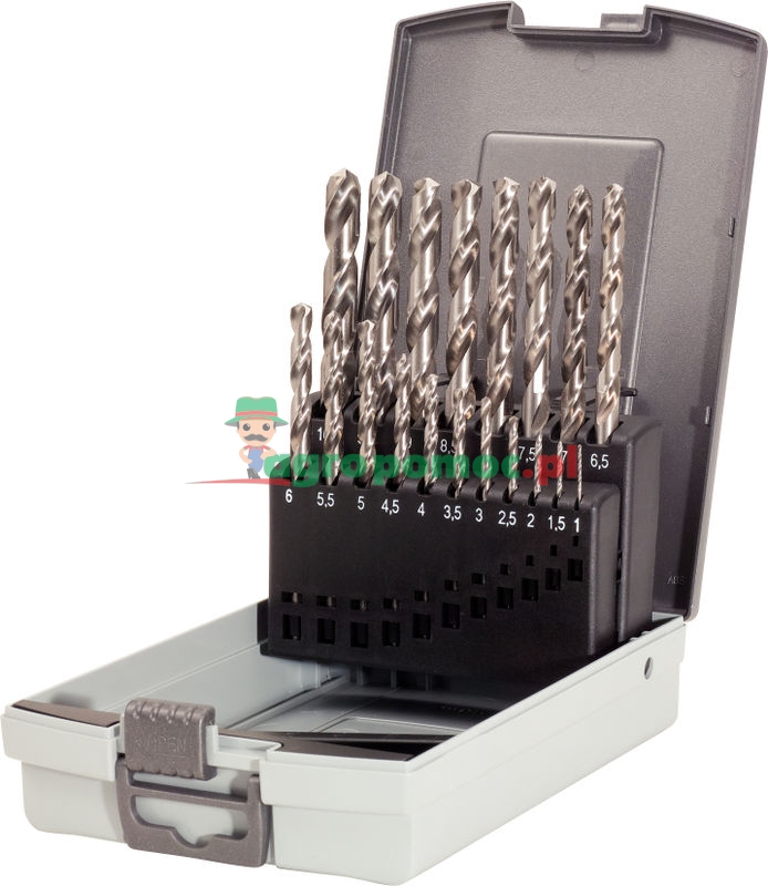 KS Tools HSS-G Spiralbohrer-Satz in Kunststoffkassette, 19-tlg., 1-10mm