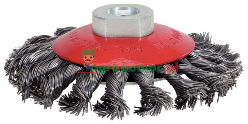 KS Tools Kegelform-Stahldrahtrundbürste 0,5mm, Ø 100mm