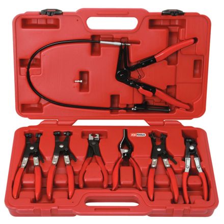 KS Tools KFZ Schlauchschellenzangen-Satz, 7-tlg.