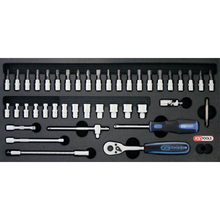 KS Tools Klucz nasadowy-zestaw 1/4"