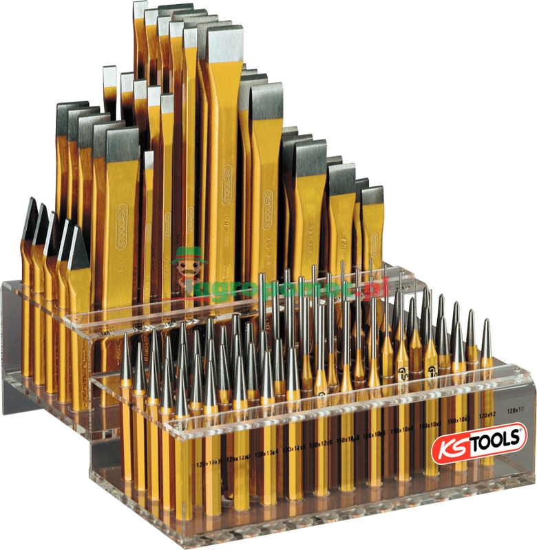KS Tools Meißel- und Durchtreiber-Verkaufsständer, 110-tlg.
