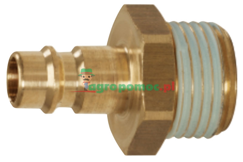 KS Tools Messing-Stecknippel mit Außengewinde, 10x16mm