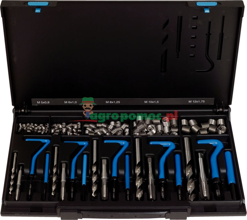 KS Tools Nirostahl Gewinde-Reparatur-Satz M5-M12, 130-tlg.