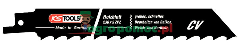 KS Tools Säbelsägeblatt AEG, Bosch, Metabo, CV,  L=230mm, 8,5mm, 5er Pack