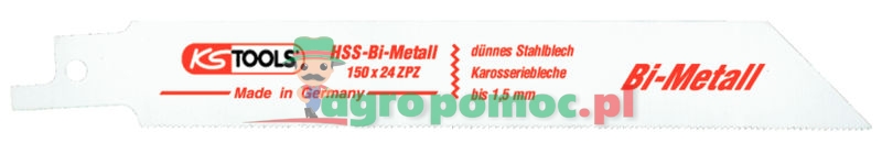 KS Tools Säbelsägeblatt AEG, Bosch, Metabo, L=150mm, 1mm, 5er Pack