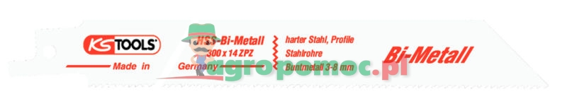 KS Tools Säbelsägeblatt AEG, Bosch, Metabo, L=300mm, 1,8mm, 5er Pack