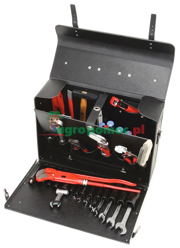 KS Tools Sanitär-Basic-Werkzeug-Satz, in Lederkoffer, 34-tlg.