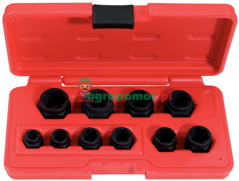 KS Tools Spiral-Profil-Steckmuttern-Satz, 10-tlg., M9-M19