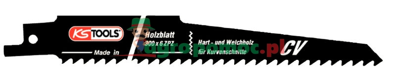 KS Tools Stichsägeblatt-Kurvenschnitt AEG, Bosch, Metabo, CV,  L=150mm, 4,2mm, 5er Pack