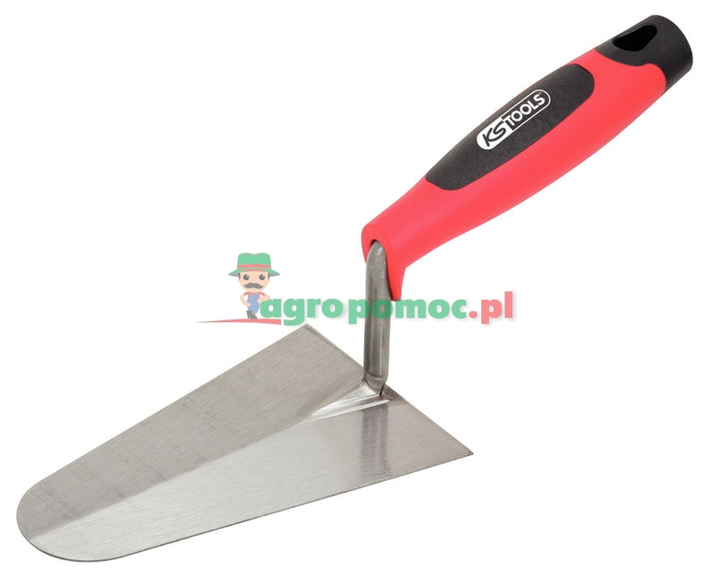 KS Tools Stuckateurkelle, rund, 160mm, mit 2-Komponentengriff