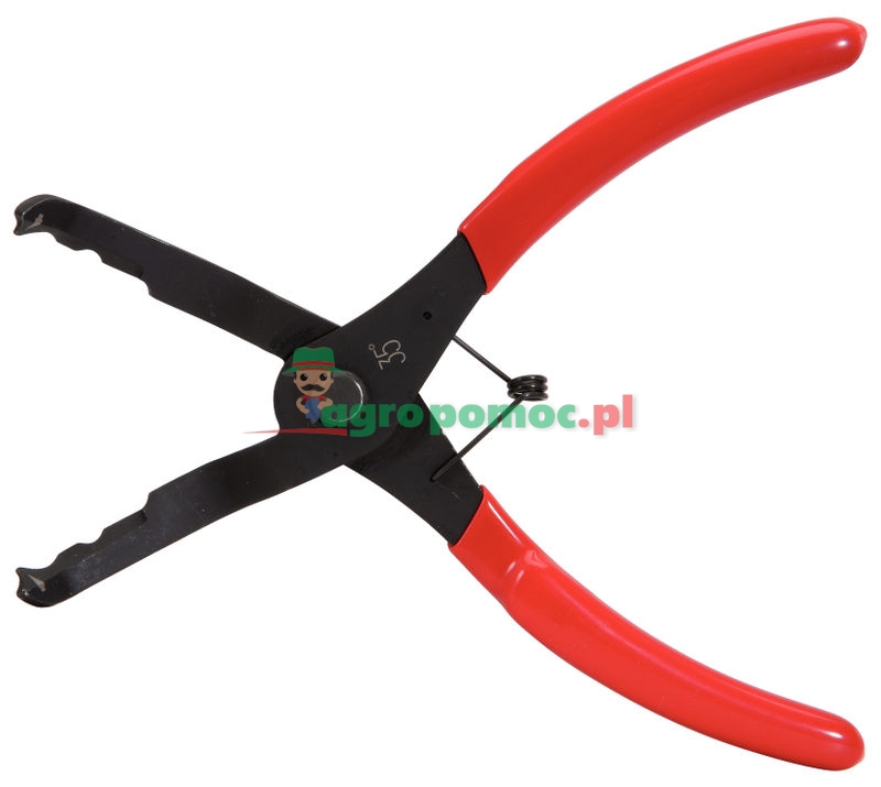 KS Tools Trim-Clip-Zange, 35° abgewinkelte Spitze, 190mm