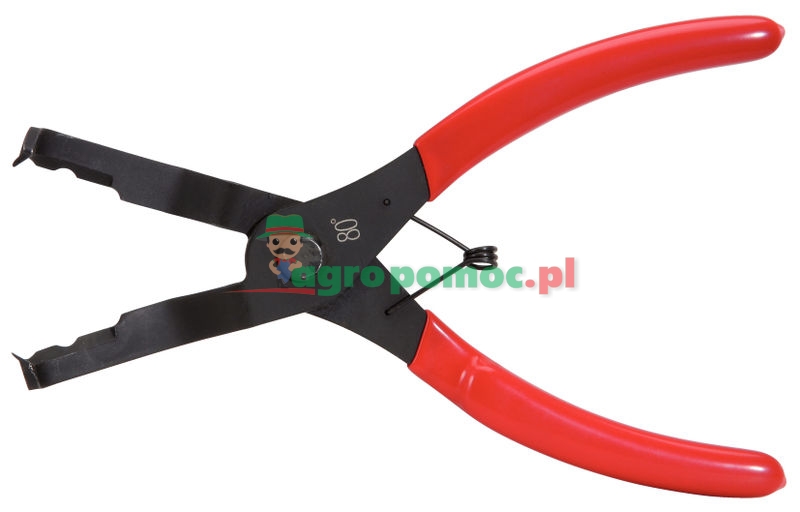 KS Tools Trim-Clip-Zange, 80° abgewinkelte Spitze, 200mm