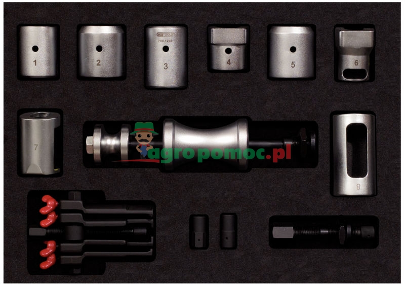 KS Tools Universal-Scheibenwischarm-Abzieher-Satz, 13-tlg.