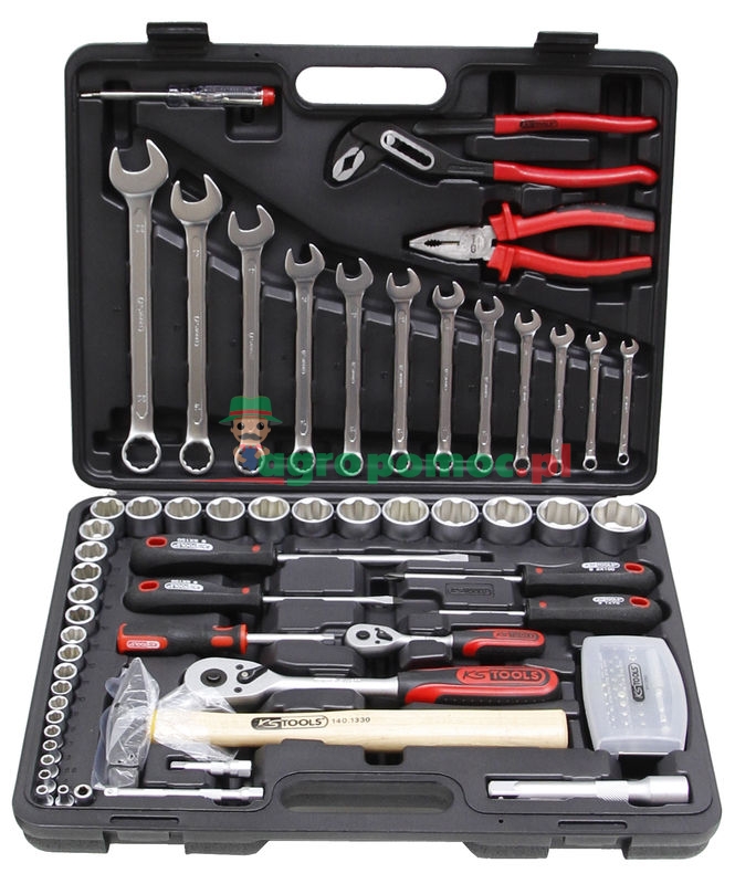 KS Tools Walizka narzędziowa 1/4" +1/2" SUPERLOCK , 88-el.