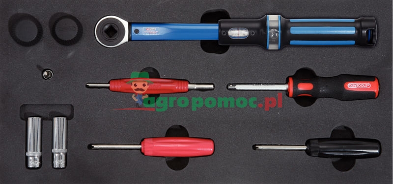 KS Tools Werkzeug-Satz für Reifendruck-Kontrollsysteme, 9-tlg., 1/3 Systemeinlage