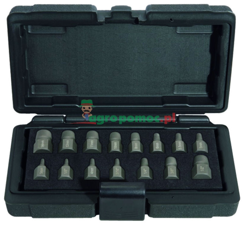 KS Tools Zestaw do wykręcania śrub i sworzni spiralnych