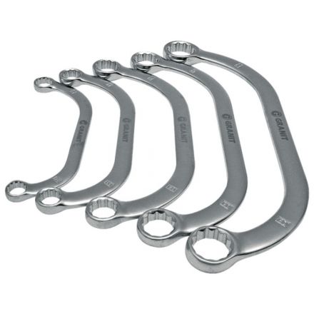 KS Tools Zestaw kluczy oczkowych dwustronnych