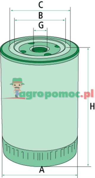 Mann Filter Filtr oleju hydraulicznego/przekładniowego | 1276810C1