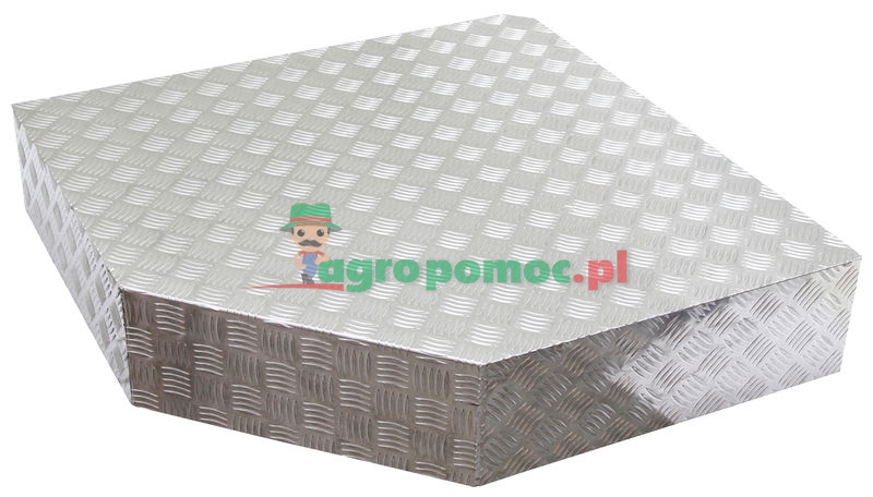 Podest z blachy ryflowanej regału narożnikowego wew.