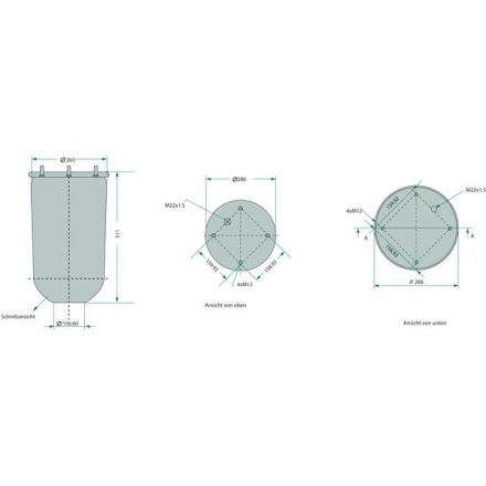Poduszka zawieszenia pneumatycznego | 2.229.2103.00