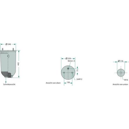 Poduszka zawieszenia pneumatycznego | 4.284.3003.01