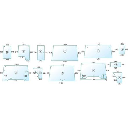 Szyba boczna | 1284594C1