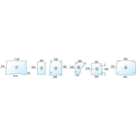 Szyba boczna | 1332422C1