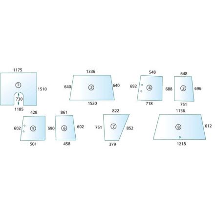 Szyba drzwi | 3465754M1