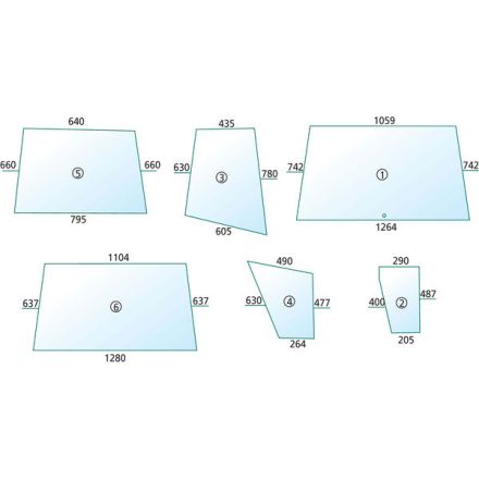  Szyba drzwi | 520415