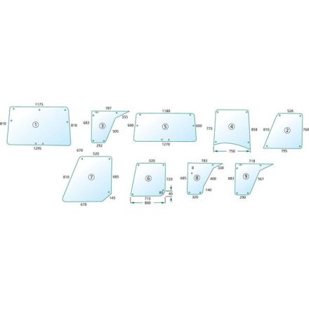 Szyba drzwi | 520754