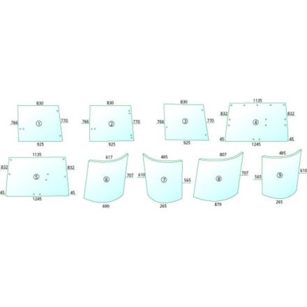  Szyba drzwi | L62577, L62575