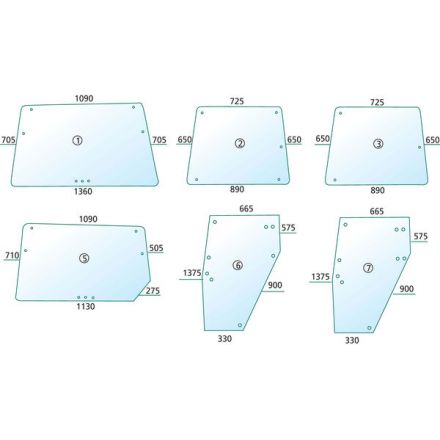 Szyba drzwi | 04347343