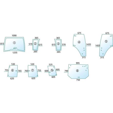 Szyba przednia | 916811040071