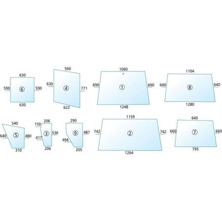 Szyba przednia | 520436