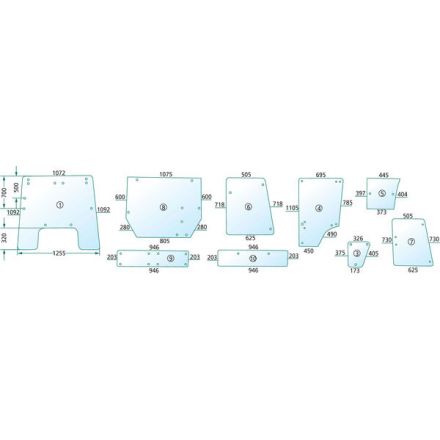  Szyba przednia | AL71287, L59466