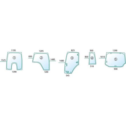 Szyba przednia | 242537A5