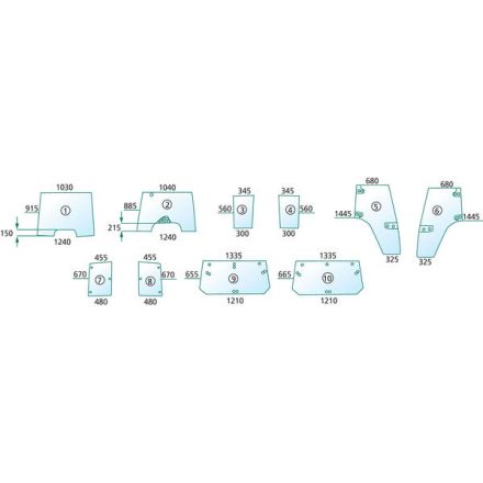 Szyba przednia | 1-34-671-0991-34-671-069