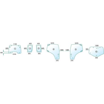 Szyba tylna - GRANIT - 87663400 | 87663400