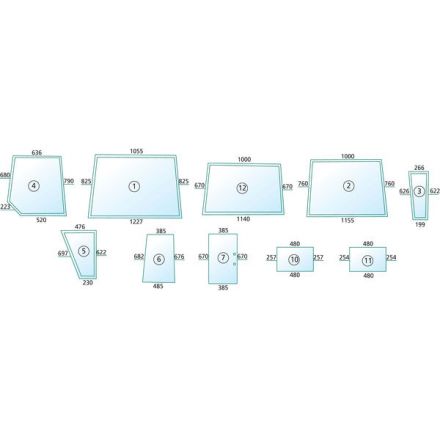 Szyba tylna | 930-736, 04316677