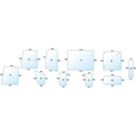 Szyba tylna boczna | 7700669199