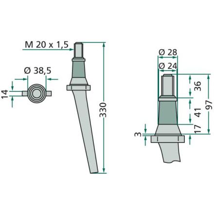  Ząb brony aktywnej | 7343290