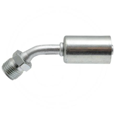 Złączka - oring aluminium 45°