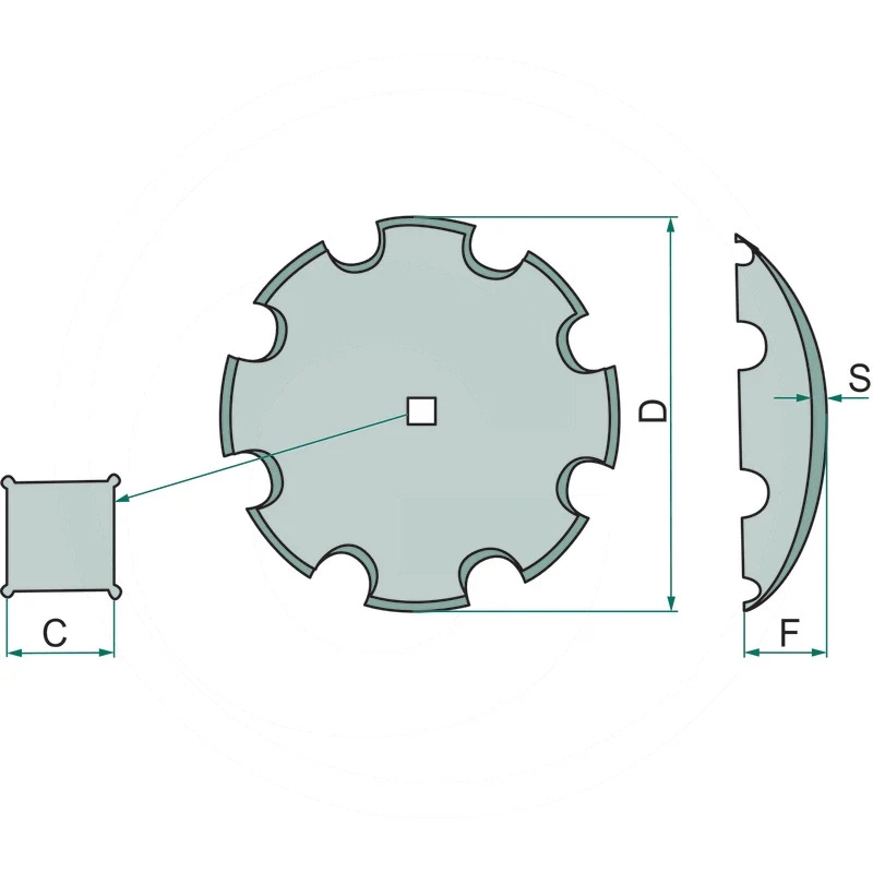 Talerz brony talerzowej uzębiony | zdjęcie nr 2