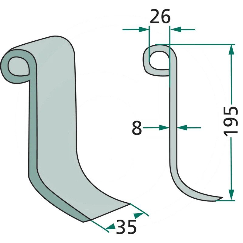 Nóż bijakowy kuhn | 6061701 | zdjęcie nr 2