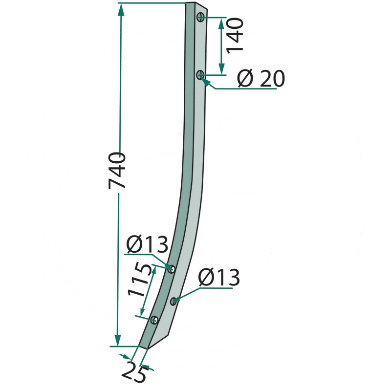 Słupica kultywatora | 506048 | zdjęcie nr 2