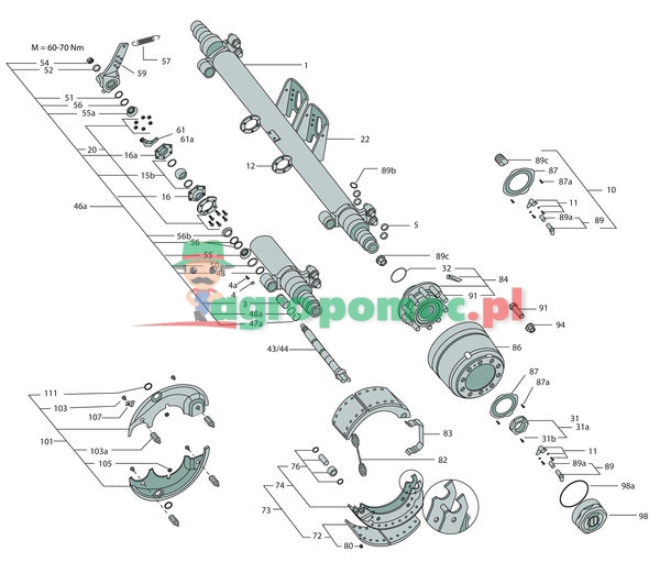 Gigant Nakrętka osi - zestaw | zdjęcie nr 1